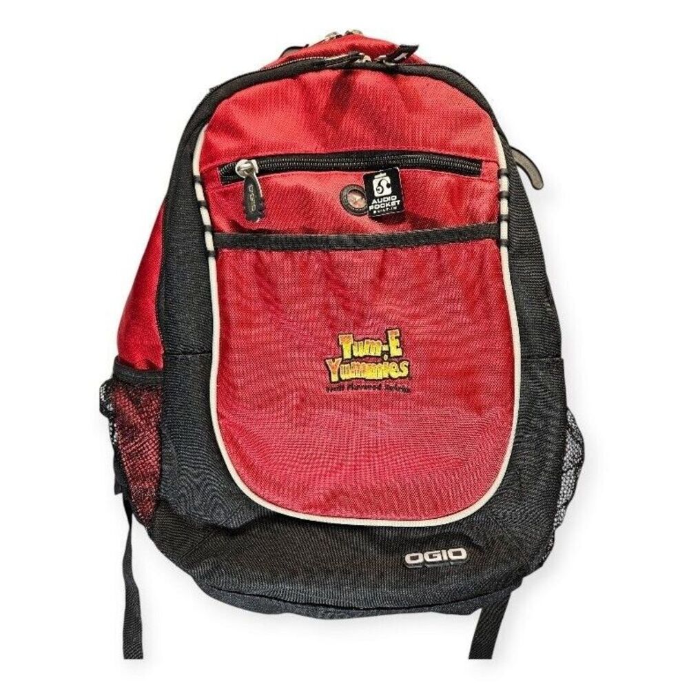 Ogio Marshall 16" Computer Laptop Backpack 18x16x7 Tum E Yummies Logo Red Black